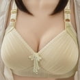 thumbnail image 4 of Sujetador de color sólido con ajuste de tres botones, cómodo, sexy, sin llantas para mujer Fridja nalpqowj7689, 4 of 4