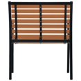 thumbnail image 5 of vidaXL Patio Chairs 2 Pcs Outdoor Dining Chair with Metal Frame Steel and WPC, 5 of 6