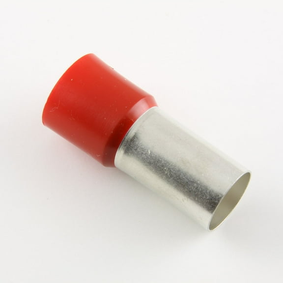 3/0 Ga. Red Insulated Ferrules, 0.98" Pin Lg. - (pack of 10)
