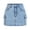 Blue, variant on KAUOD Girls Denim Cargo Skirt Zipper High Waist Jean Skirts Teen Vintage Casual Slim Fit Denim Skirts Y2K Trendy Skirt