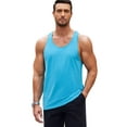 thumbnail image 3 of Coshow 3 Pack Men's Casual Tank Tops Cotton O-neck Lightweight Comfort sleeveless T-Shirts, 3 of 5