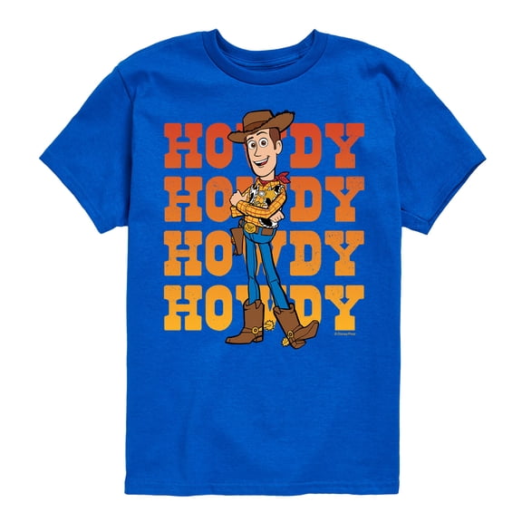 Toy Story - Woody Howdy Stacked Short Sleeve Graphic T-Shirt