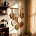 thumbnail image 5 of Dalxymotic Macrame Wall Hanging, Bohemian Leaf Hand Woven Tapestry, 15.7 x 26.8 Inch Boho Art Decor, Boho Wall Art, Macrame Wall Hanging for Bedroom, Living Room, Home, Hallway, 5 of 7