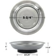 thumbnail image 2 of 5-3/4â€ Large Magnetic Parts Tray Nut & Bolt Round Stainless Steel Bowl | Useful, 2 of 6