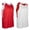Red White, variant on SWISH Reversible Basketball Jersey - SCARLET,WHITE - L