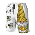 thumbnail image 4 of Pofeuu Gnome Sweet Honey Prin Men's Swim Trunks Quick Dry Bathing Suit Swimming Board Shorts Mesh Lining Beach Swimwear-Small, 4 of 6