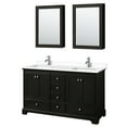 thumbnail image 4 of Wyndham Collection Wcs202060d-Vca-Med Deborah 60" Free Standing Double Basin Vanity Set -, 4 of 7