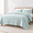 Aqua Blue-King, variant on Aqua Blue King Size Lightweight Ultra-Soft Cloud Pattern Quilt Bedspread Set