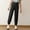 Black, variant on Kids Solid Ice Silk Cuffed Pants Breathable Bug Proof Outdoor Casual Summer Trousers