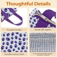thumbnail image 4 of Pioneer Flower Floral Print Pattern Insulated Lunch Bag for Women & Adults,Large Portable Soft Cooler Lunch Bag,Thermal Food Storage Tote with Pearl Cotton,8.66L,8.75x5.75x9.5 Inch, 4 of 6