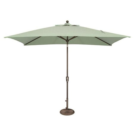 Rectangular Sunbrella Umbrella SimplyShade SSUM92-6X10RT00-A5413 Catalina 6 ft. x 10 ft. Rectangle Sunbrella Push Button Tilt Umbrella Spa ()
