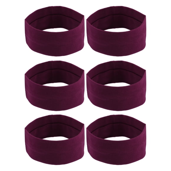 bandas para la cabeza, bandas para el sudor, banda para la cabeza elástica que absorbe la humedad, para deportes, algodón, rojo vino