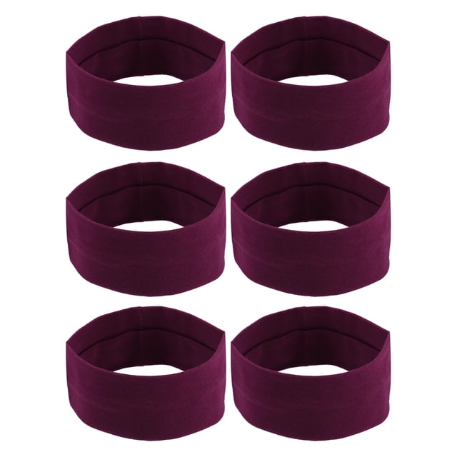 bandas para la cabeza, bandas para el sudor, banda para la cabeza elástica que absorbe la humedad, para deportes, algodón, rojo vino