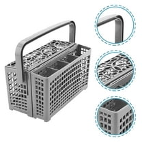 USHOBE 1Set Dishwasher Baskets for Home Users Cutlery Storage Grey Plastic 9.04X5.11X4.87in