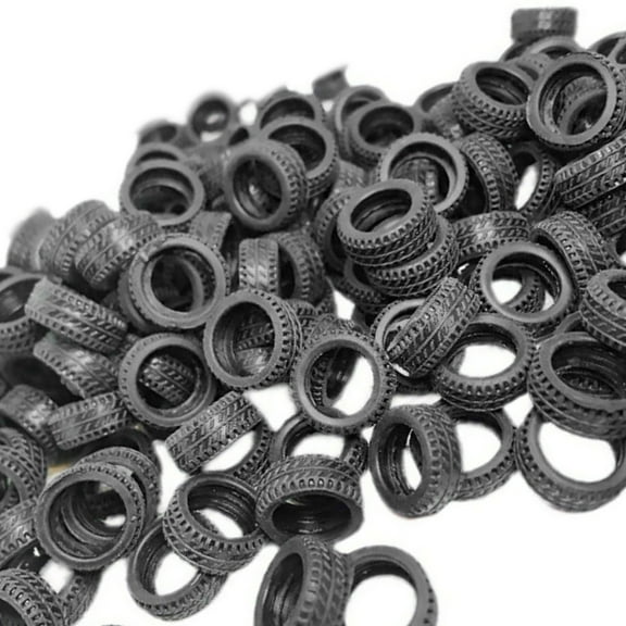 Replacement Rubber Tires for Handmade Cars 20mm Diameter, 8mm Width, 50Pcs DIY Rc Cars Tires GUYUTING Spare Part
