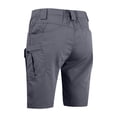 thumbnail image 5 of Mens Tactical Stretch Outdoor Cargo Shorts Wear Resistant Rip Stop Work Hiking Fishing Shorts Gray 4XL, 5 of 7
