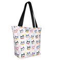 thumbnail image 3 of Kdxio Cute Dog Women Reusable Grocery Bags Foldable Ripstop,Reusable Shopping Bags for Shopping,Gym,Gift, 3 of 8