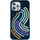 thumbnail image 1 of Funda de silicona estereoscópica 3D para teléfono de descompresión sensorial, divertida funda de juego, funda protectora de rompecabezas de línea creativa para teléfono (líneas azules, 12promax, 1 of 3