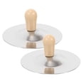 thumbnail image 1 of Mobutofu 2Pcs Small Musical Instruments for Kids Finger Cymbals Silver Round, 1 of 6