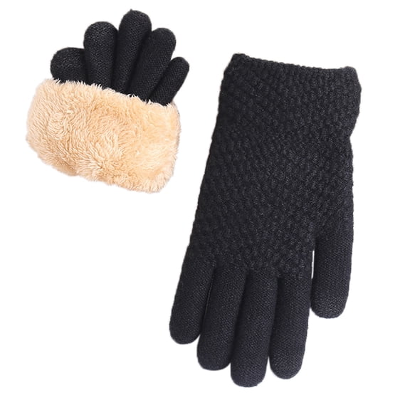 Gloves for Women Women's Full Finger Winter Gloves with Snowflake Pattern, Ribbed Cuff and Comfortable Cold Weather Fit Winter Gloves
