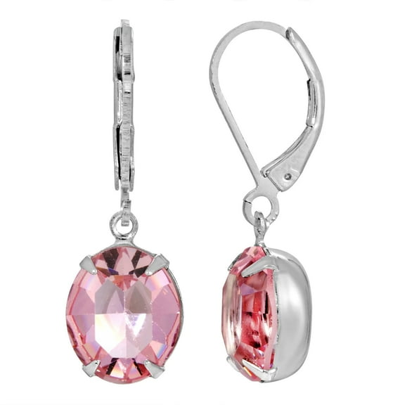 1928 Jewelry Oval Swarovski Element Earrings
