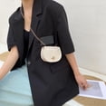 thumbnail image 3 of Bolso bandolera de piel sintética para mujer bandolera de hombro con Ehuebsd patrón de piedras de Color sólido con cadena y solapa informal, 3 of 9