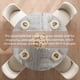 thumbnail image 5 of 47 - pulgada round dining mesa para 4: space - saving design con almacenamiento y gris metal legs, 5 of 7