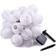 thumbnail image 1 of Guirnalda de luces LED solares para exteriores, impermeables, decorativas, plegables, para jardín (blanco cálido, 6,5 m), 1 of 5