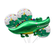 thumbnail image 1 of Set de globos de lámina de cocodrilo, 4 unidades, para decoración de fiesta de cumpleaños, 1 of 2