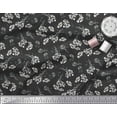 thumbnail image 2 of Soimoi Gray Rayon Fabric Leaves & Floral Fabric Prints by Yard 42 Inch Wide, 2 of 3