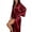 Red, variant on Women's Sexy Satin Long Sleeve Robe, Comfortable and Elegant Lingerie Robe for Bedroom, Boudoir, and Post-Shower, Soft and Silky Loungewear Cover Up-Light Pink