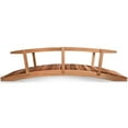 thumbnail image 2 of All Things Cedar FB144-R 12-Ft Garden Wood Bridge with Side Rails - 142L x 38W x 38H, 2 of 2