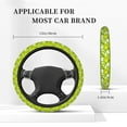 thumbnail image 5 of Gaeub Green Apple Breathable Stretch Elastic Steering Wheel Cover, Cool in Summer and Warm in Winter, Universal 15 inch, 5 of 8
