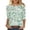 Multicolor#14, variant on JTZGDY 3/4 Sleeve Tops for Women Dressy Casual Summer Tie Dye Gradient Color Print T-Shirts Lightweight Comfy Floral Pattern Graphic Tunic Tees Blouse Multicolor#26 L