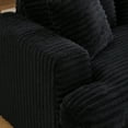 thumbnail image 6 of Newboti 79.3" long, corduroy sofa with 4 matching pillows, stylish design spacious and comfortable 3-seater sofa suitable for modern living room, black 56295134045082, 6 of 8