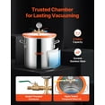thumbnail image 4 of VEVOR 5 Gallon Vacuum Chamber with Pump, 3.5 CFM, Single Stage Vacuum Pump, Stainless Steel Degassing Chamber Kit with Tempered Glass Lid, 5 ft Hose, for Stabilizing Wood Degassing Silicone Resin, 4 of 9