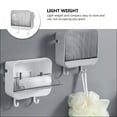 thumbnail image 5 of 2 Pcs Bowl Soap Dish with Lid High-quality Lightweight Container Travel, 5 of 8