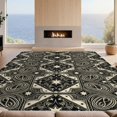 thumbnail image 2 of Design&I 3'x5' Washable Throw Rug Ultra-Thin & Non-Slip Skid-Resistant Small Cowboy Distressed Entry Text Block Graphic Bathroom Themed Mens for Entryway, Kitchen, 2 of 7