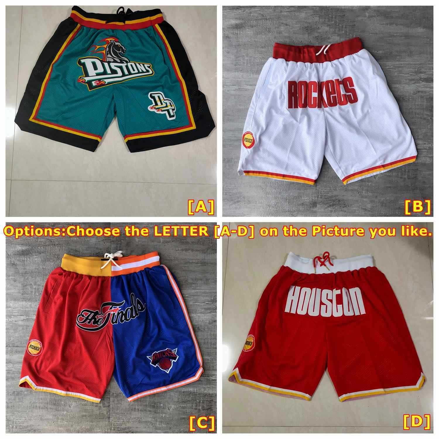 NBA_ jersey 2021 Team Basketball Short Just Don Retro Co-Branded Sport  Shorts Hip Pop Pant With P''nba''jersey 