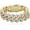 Gold 7.0 Inches, variant on Pulseras Para Hombres Gold Bracelet for Men Diamond Cuban Link Bracelet for Women 3 Row 20mm Miami 14K Gold Plated Iced out Straight Edge Rapper Costume