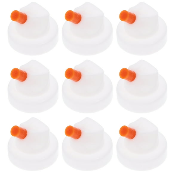 10PCS White Plastic Spray Bottle Tops Replacement Durable and Versatile for Home Cleaning Gardening
