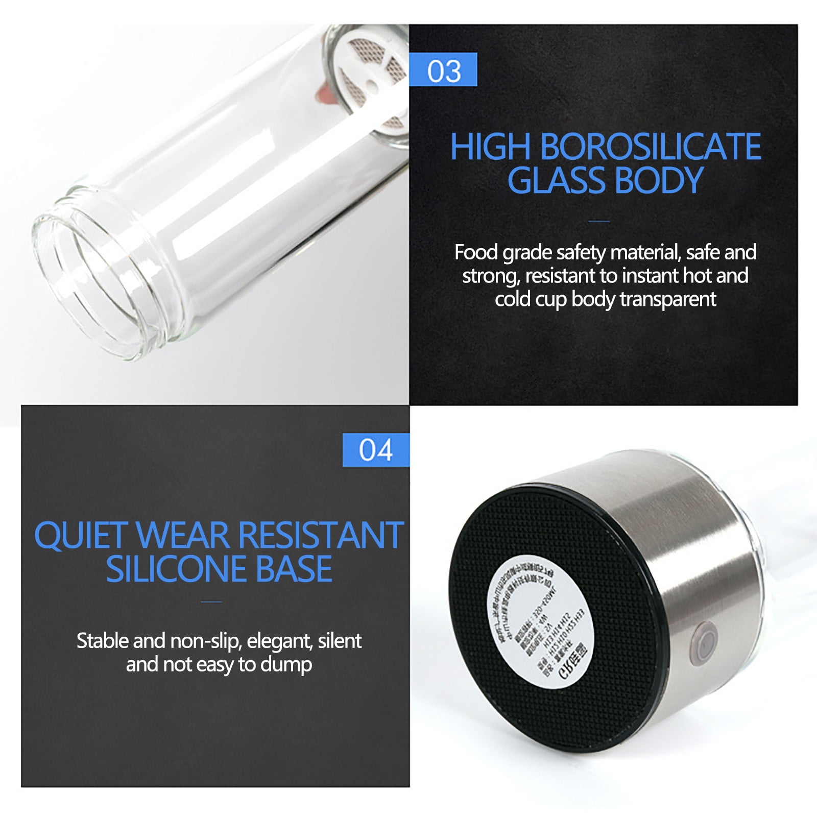 Hydrogen Water Bottle, 425ML 2024 New Hydrogen And Oxygen Separation Portable Hydrogen Water Cup, 3 Minutes Fast Hydrogen Production, Health Cup, Super Hydrogen Water Cup