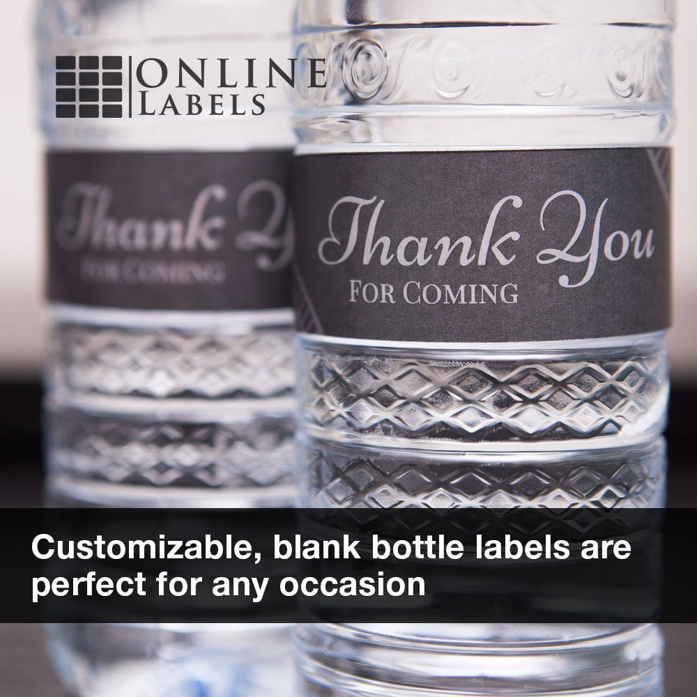 Online Labels - Waterproof Water Bottle Labels - 1.25