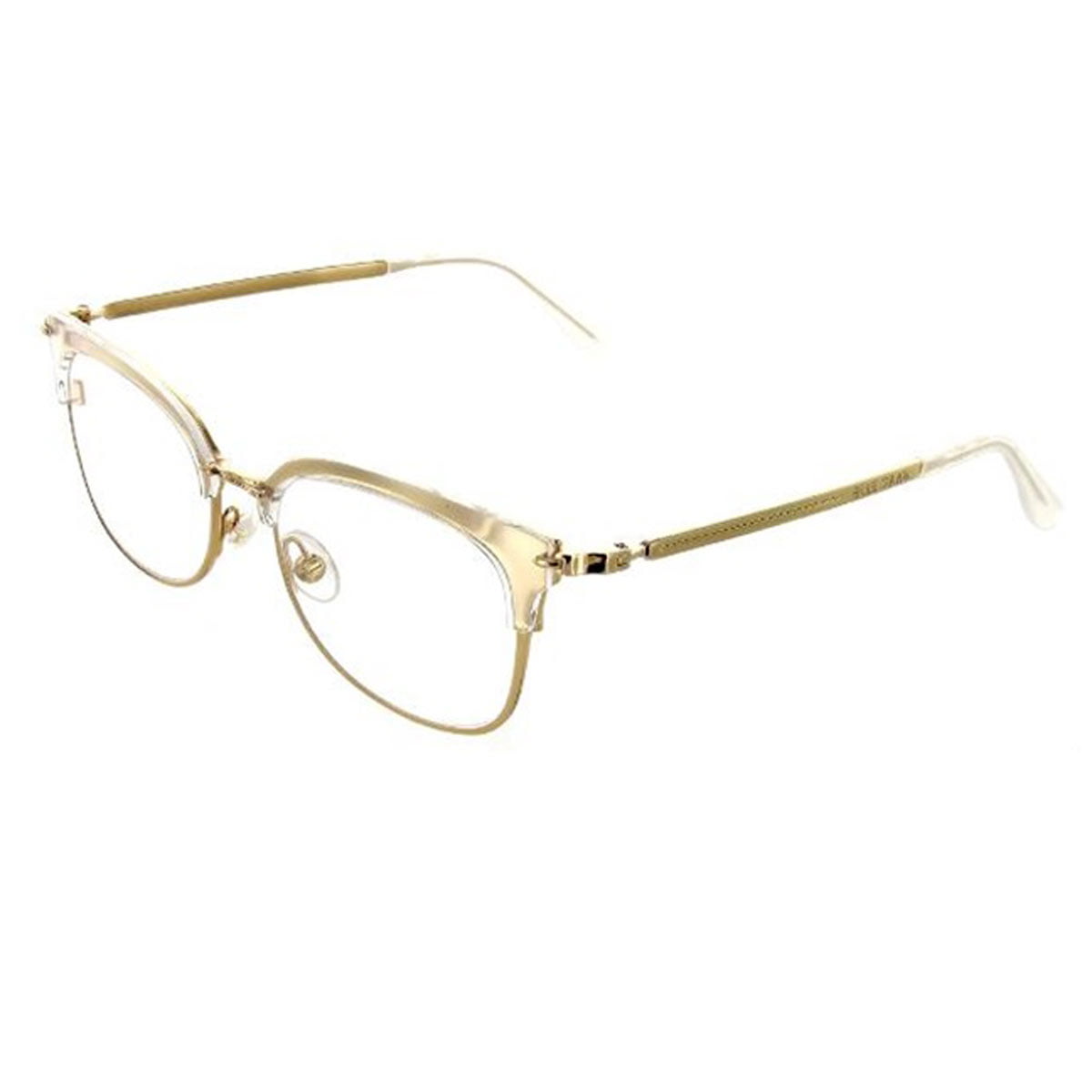 Elie Saab 018 0rej Women S Crystal Gold Metal Frame Eyeglasses