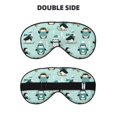 thumbnail image 2 of Goofa Winter Skiing Penguin Printed Sleep Eye Mask for Men Women, Zero Eye Pressure Sleeping Mask, Light Blocking Night Blindfold, Soft Eye Shade Cover, 2 of 7