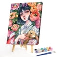 thumbnail image 2 of Pintura al óleo por números pintura niña para colorear imagen Digital FLhrweasw Nuevo, 2 of 9