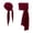 Dark Red, variant on Abbraccia Pirate Head Scarf Hat Dress up Pirate Bandana for Role Play Photography Birthday Dark Red