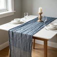 thumbnail image 4 of ChicYu Table Runner Gauze Fabric 35x71 Inch Sheer Cheesecloth Decorative for Wedding Party Dining Table Home Decor Boho Rustic Farmhouse Camino de Mesa, 4 of 6