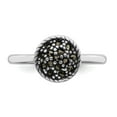 thumbnail image 4 of 925 Sterling Silver Stackable Expressions Marcasite Ring Size: 7; for Adults and Teens; for Women and Men, 4 of 5
