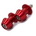 thumbnail image 4 of Carrete de brazo oscilante motocicleta CNC aleación de aluminio carrete de brazo oscilante deslizadores Protector soporte bobinas de brazo oscilante 8mm rojo, 4 of 5